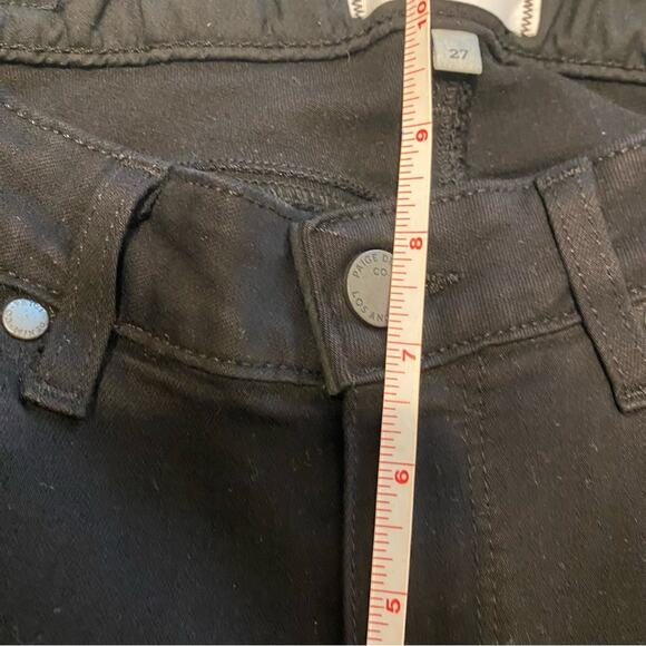 Paige Classic Black Skinny Jeans Size 27 - Picture 8 of 10